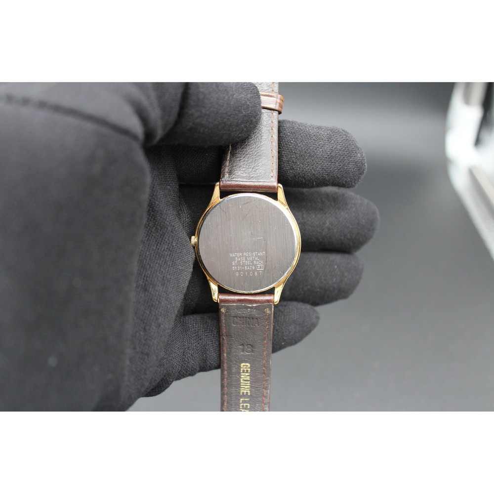 Seiko 5Y31-8A29 Quartz Dress Watch 34mm Roman Dial New Battery Runs - Picture 2 of 3